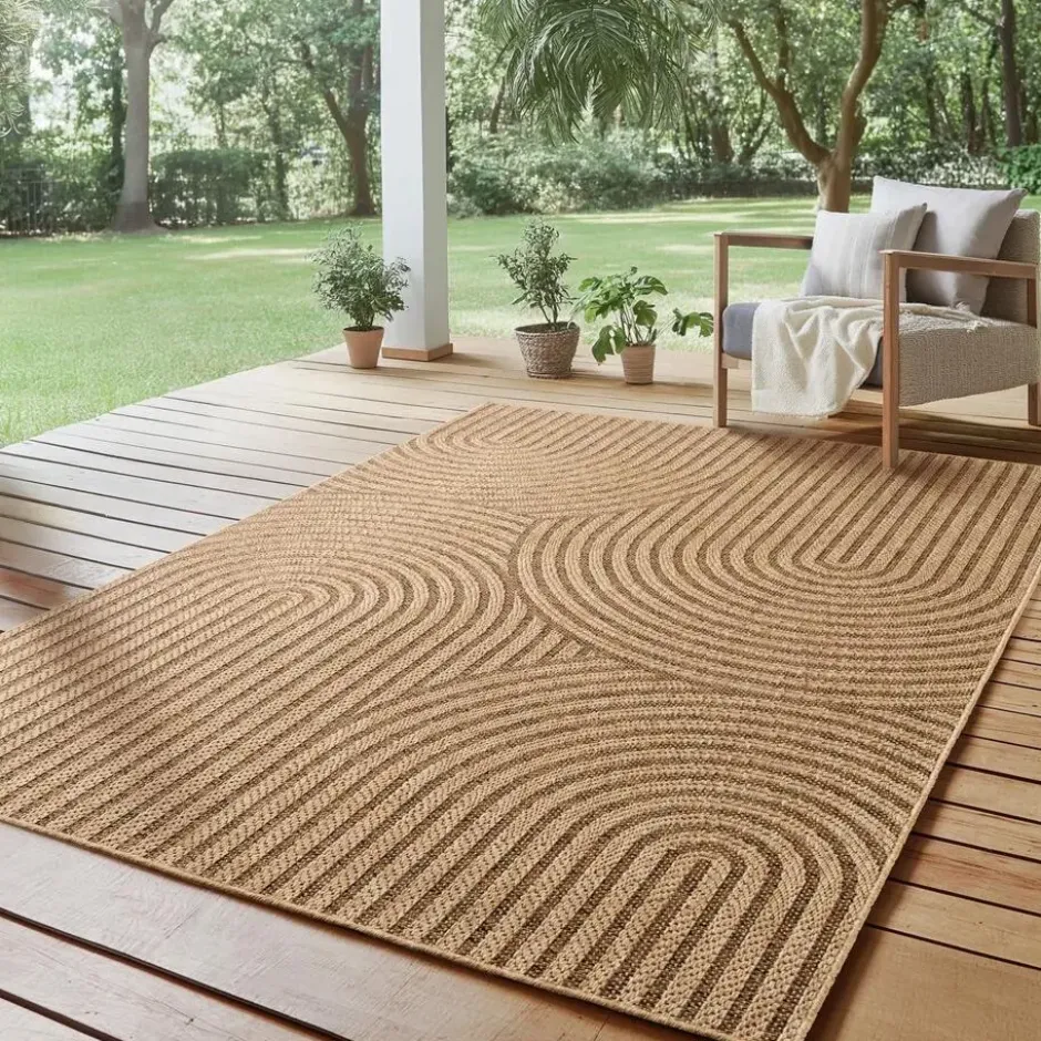 Buitenkleed Timber Japandi Jute Beige - 200x290 CM