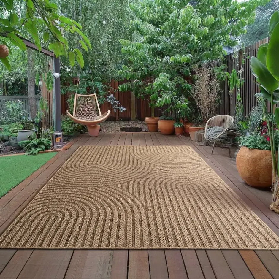 Buitenkleed Timber Japandi Jute Beige - 200x290 CM
