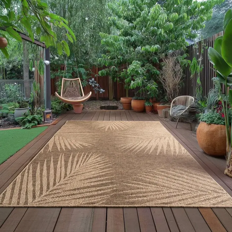 Buitenkleed Timber Jute Bruin - 240x340 CM