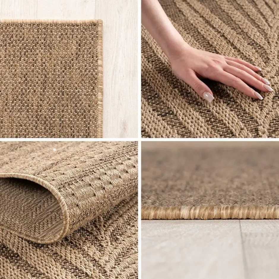 Buitenkleed Timber Jute Bruin - 240x340 CM