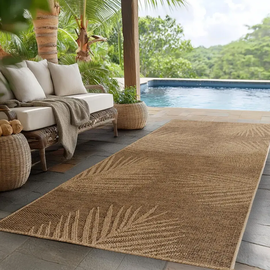 Buitenkleed Timber Jute Bruin - 240x340 CM