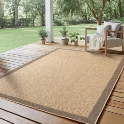 Buitenkleed Timber Solid Jute Beige - 240x340 CM
