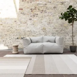 Buiten vloerkleed Boa - Bruin/Grijs - dubbelzijdig - EVA Interior - 340 x 240 cm