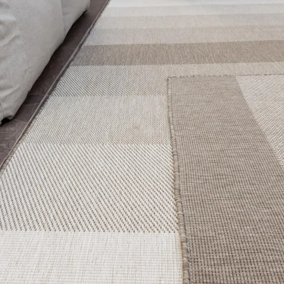 Buiten vloerkleed Boa - Bruin/Grijs - dubbelzijdig - EVA Interior - 340 x 240 cm