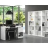 Bureau EVAN - 159.9 cmx175.5 cmx75.3 cm - Wit Hout paneel