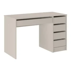 Bureau JENEMI - 120 cmx55 cmx76 cm - Beige Hout paneel