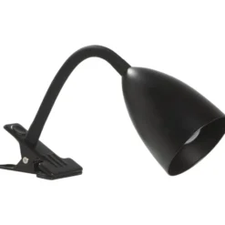 Bureau-klemlamp knijper - zwart metaal - E14 - 35xØ9 cm