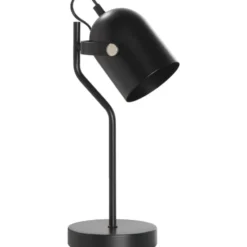 Bureaulamp Senn - zwart metaal - 39xØ17,5 cm
