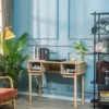 Bureau met 2 deuren van essen hout