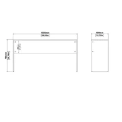Bureau Naturel - 150x40x76cm - Sign