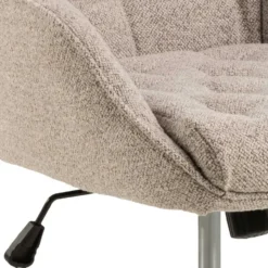 Bureaustoel Beige Stof - Zithoogte 57cm - Alleri