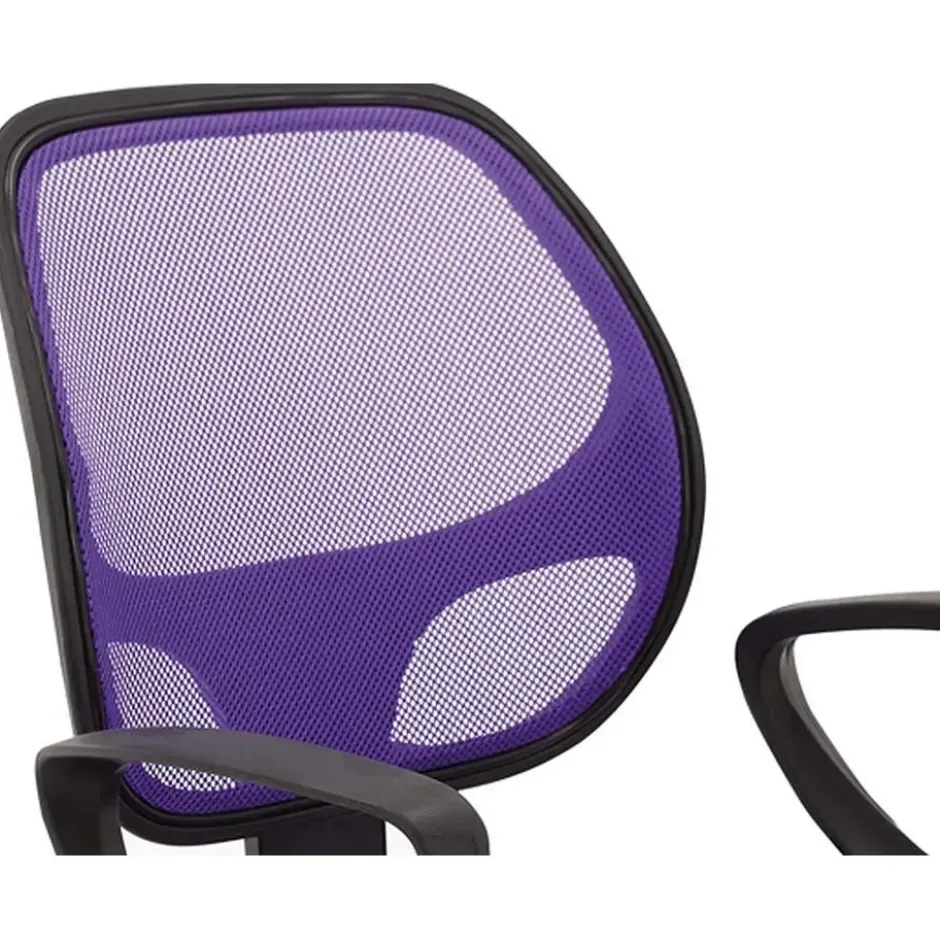 Bureaustoel Buritos - Solide, Verstelbaar en Ergonomisch - Lila