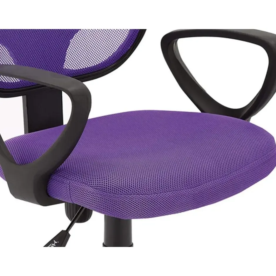 Bureaustoel Buritos - Solide, Verstelbaar en Ergonomisch - Lila