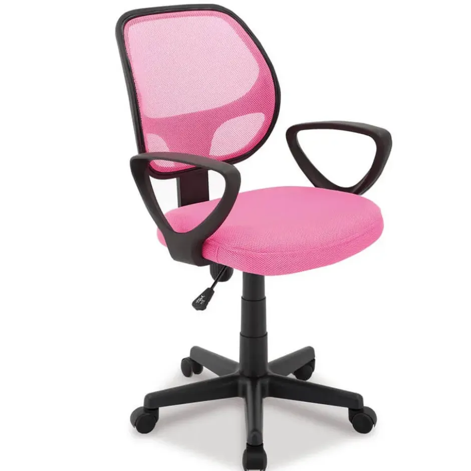 Bureaustoel Buritos - Solide, Verstelbaar en Ergonomisch - Roze