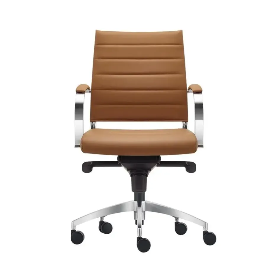 Bureaustoel Cádiz Cognac - 100% leder