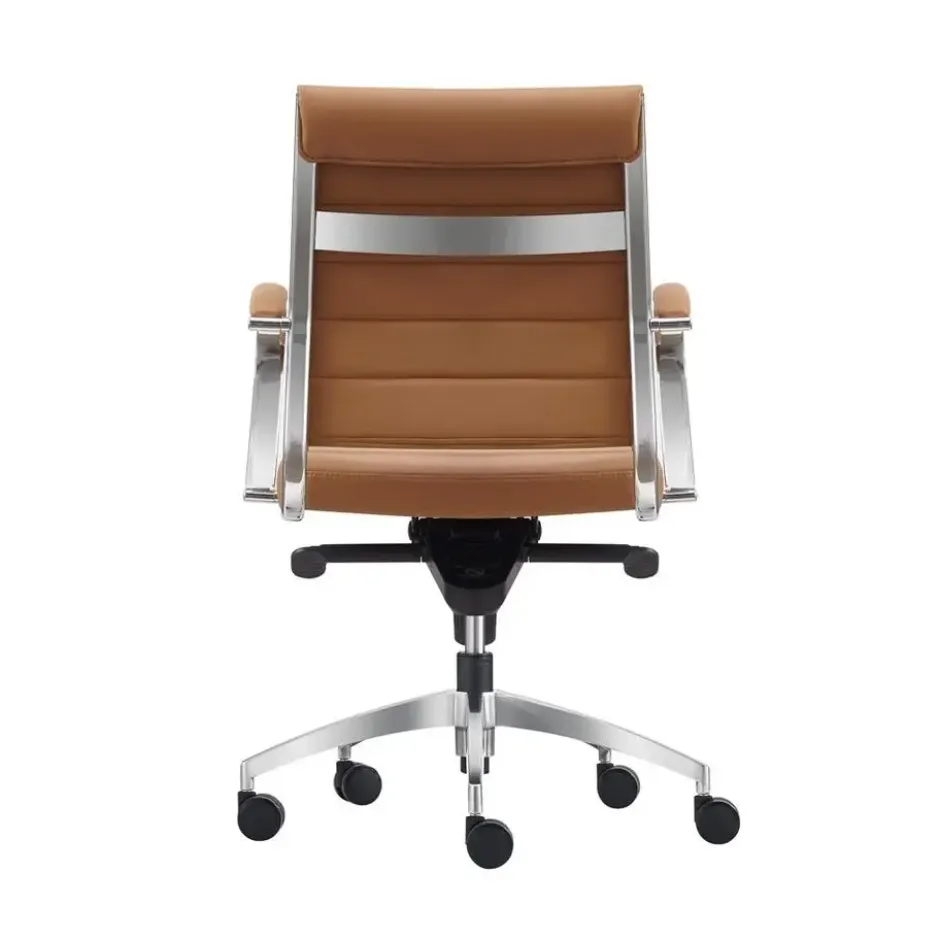 Bureaustoel Cádiz Cognac - 100% leder