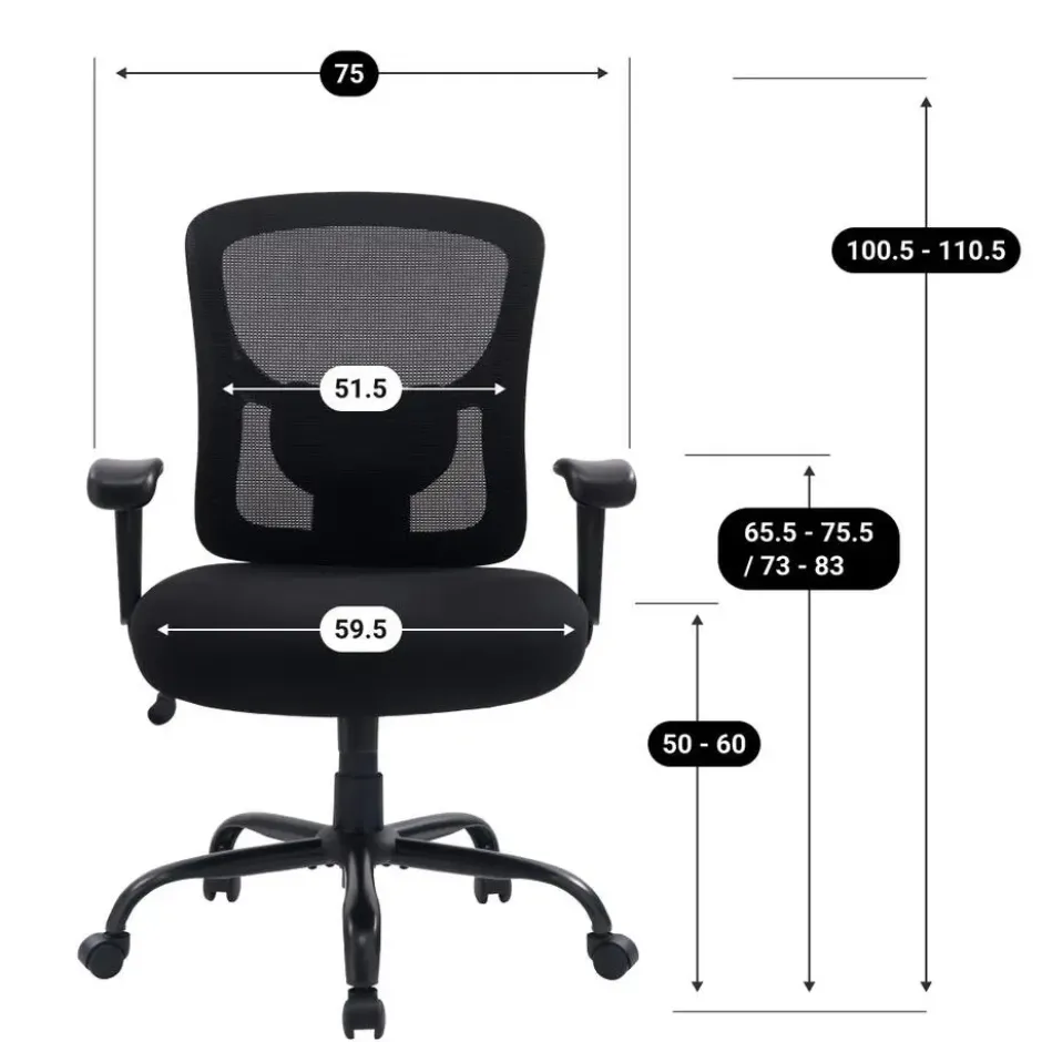 Bureaustoel Robust XXL