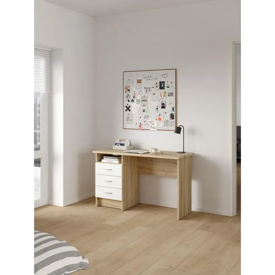 Bureau Wit/Naturel - 120x70x50cm - Function Plus