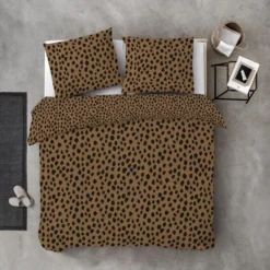 Byrklund - Dekbedovertrek Go Wild - 200x220 cm - Cognac