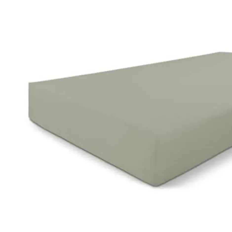 Byrklund - Hoeslaken Jersey - 140x200 cm - Grijsgroen