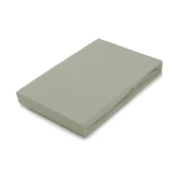Byrklund - Hoeslaken Jersey - 80x200 cm - Grijsgroen