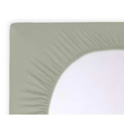 Byrklund - Hoeslaken Jersey - 80x200 cm - Grijsgroen