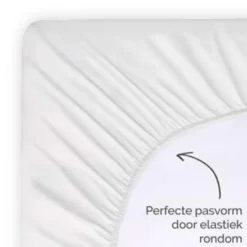 Byrklund - Hoeslaken Katoen - 180x200 cm - Wit