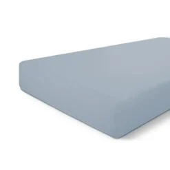 Byrklund - Hoeslaken Katoen - 80x200 cm - Blauw