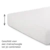 Byrklund - Molton Bed Basics Multifit - 160x200 cm - Wit