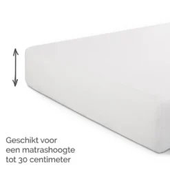 Byrklund - Molton Bed Basics Multifit - 180x220 cm - Wit