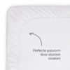 Byrklund - Molton Bed Basics Multifit Topper - 90x200 cm - Wit
