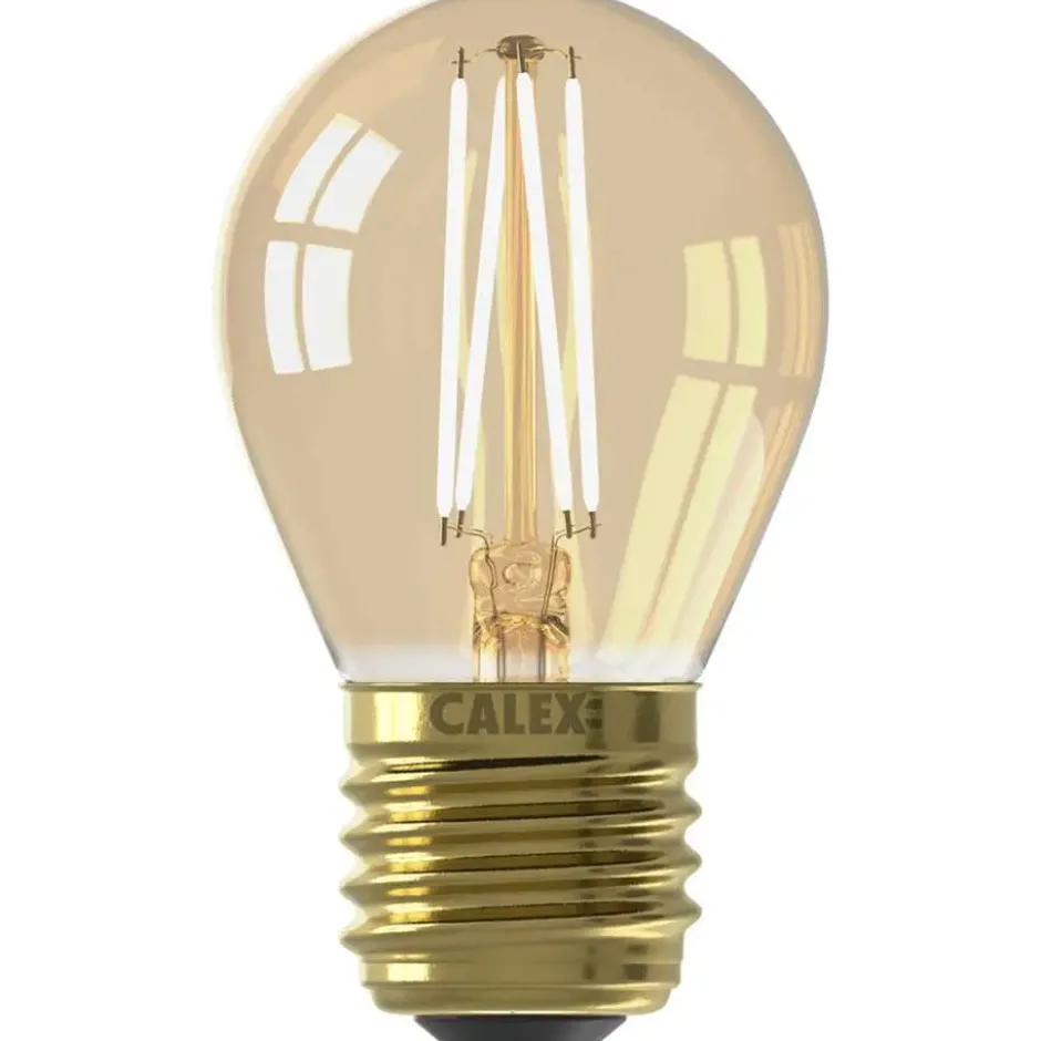 Calex LED kogellamp - goudkleur - E27 - 3,5W - 250LM - dimbaar