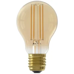 Calex, LED standaardlamp - goudkleur - E27 - 7.5W
