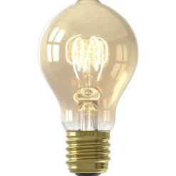 Calex LED standaardlamp - goudkleur - E27 - 3,8W - 250LM - dimbaar