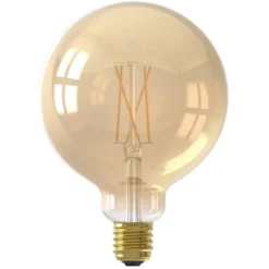 Calex Smart LED - globelamp - goudkleur - G125 - E27 - 7W - 806LM - dimbaar