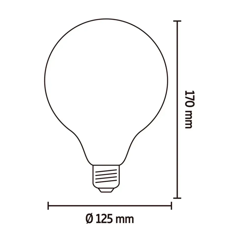 Calex Smart LED - globelamp - goudkleur - G125 - E27 - 7W - 806LM - dimbaar