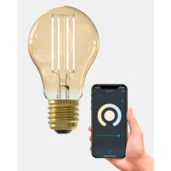 Calex Smart LED - standaardlamp - goudkleur - E27 - 7W - 806LM - dimbaar