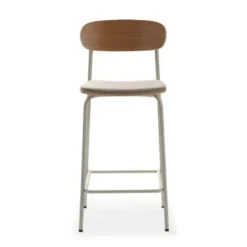 Calicosy - ADRIANA Set van 2 krukken - Grijs - 48x42x66 cm