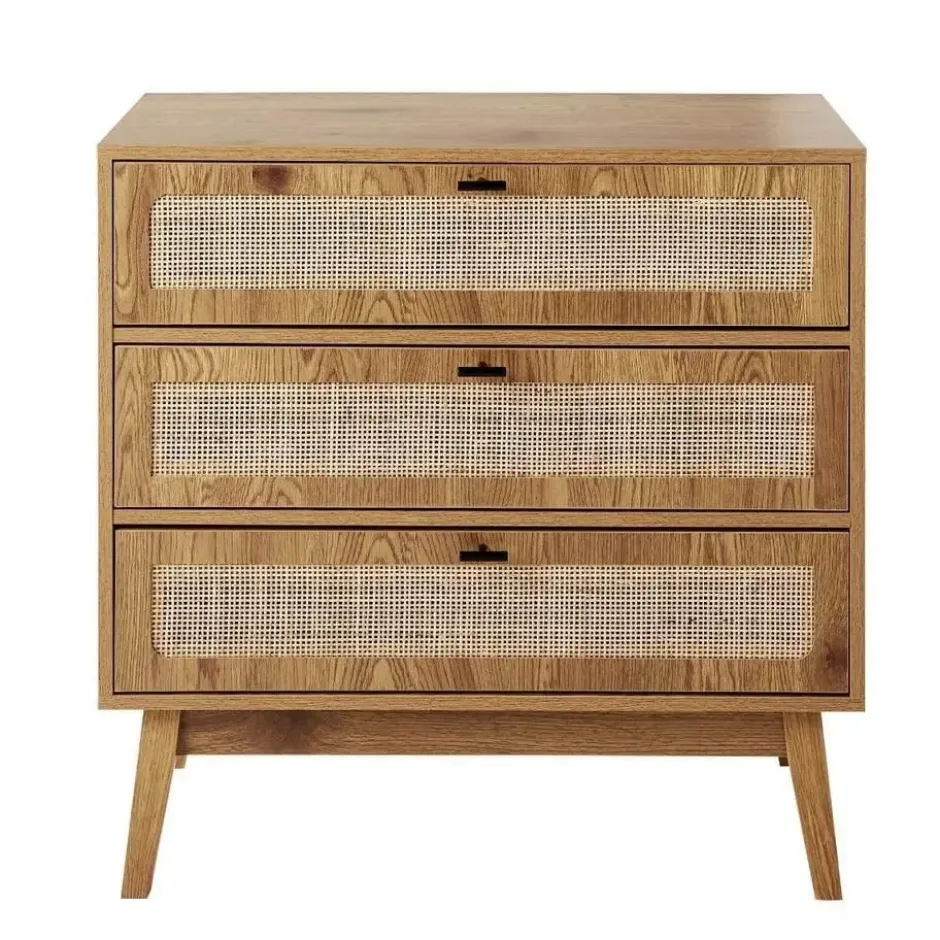 Calicosy - ALIA Ladekast 3 lades - Licht hout - 39x80x79 cm
