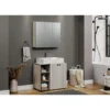 CALICOSY - Badkamerkast met spiegel PUREBLISS - 20x90x80 cm