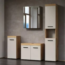 Calicosy - Badkamerkolom, MINA - beige 36x31x184 cm