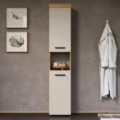 Calicosy - Badkamerkolom, MINA - beige 36x31x184 cm