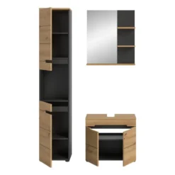 Calicosy - Badkamermeubelset ENO - Licht hout 116x34x193 cm