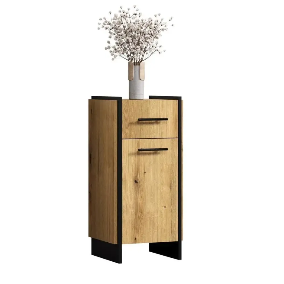Calicosy - Badkameronderkast ELLIE - licht hout 37x31x79 cm