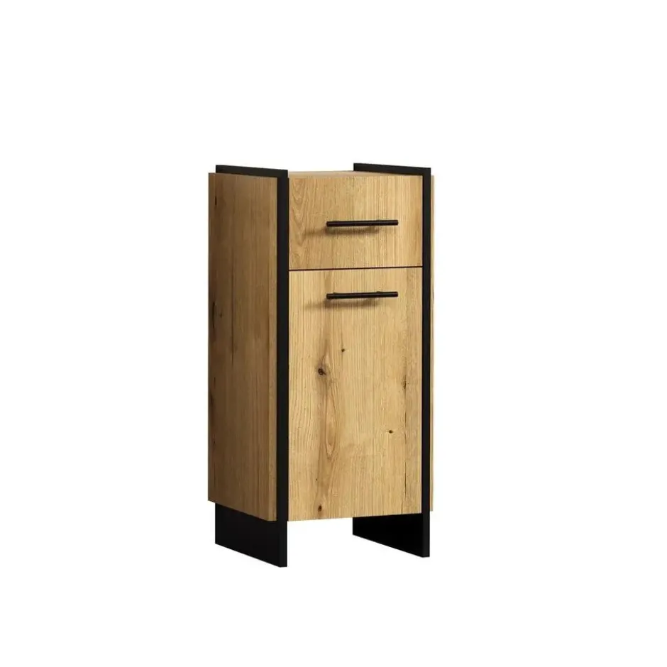 Calicosy - Badkameronderkast ELLIE - licht hout 37x31x79 cm