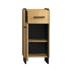 Calicosy - Badkameronderkast ELLIE - licht hout 37x31x79 cm