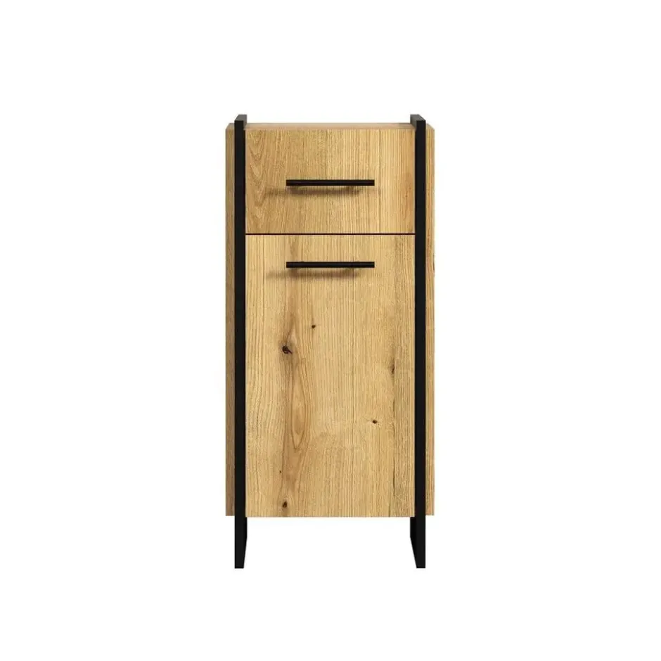Calicosy - Badkameronderkast ELLIE - licht hout 37x31x79 cm