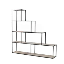 Calicosy - Boekenkast met 5 niveaus Colorado - 30x160x157 cm