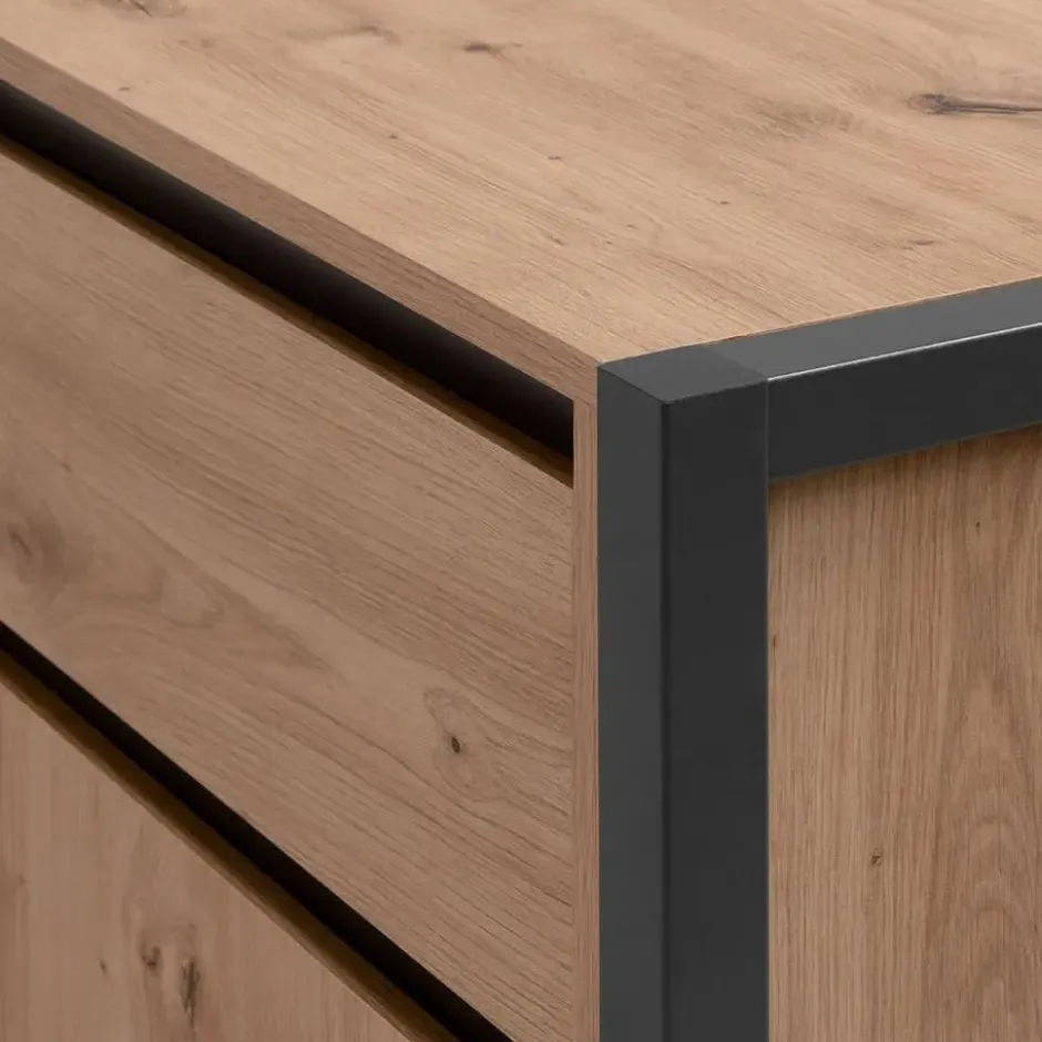 CALICOSY - Bureau PRAGUE - Licht hout - 75x139x139 cm