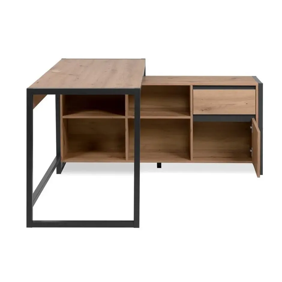 CALICOSY - Bureau PRAGUE - Licht hout - 75x139x139 cm